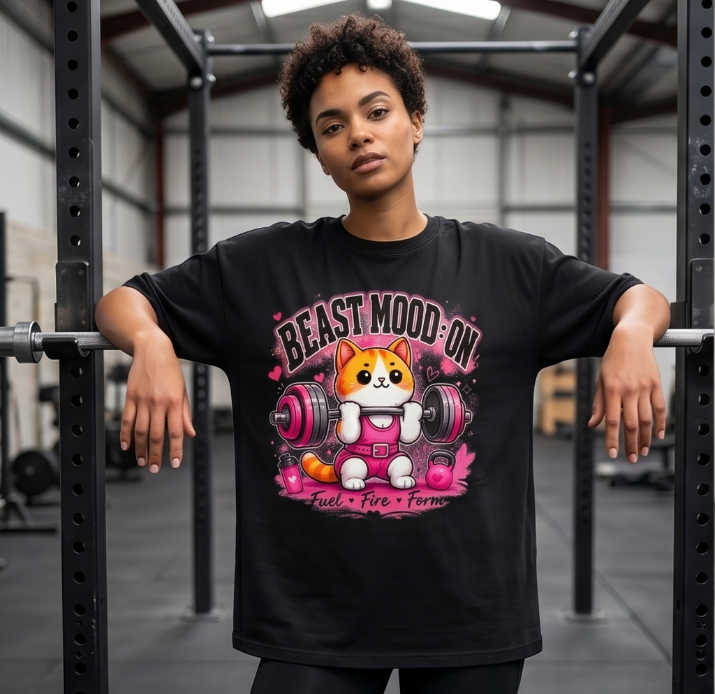 BEAST MOOD ON WOMENS OVERSIZED TEE