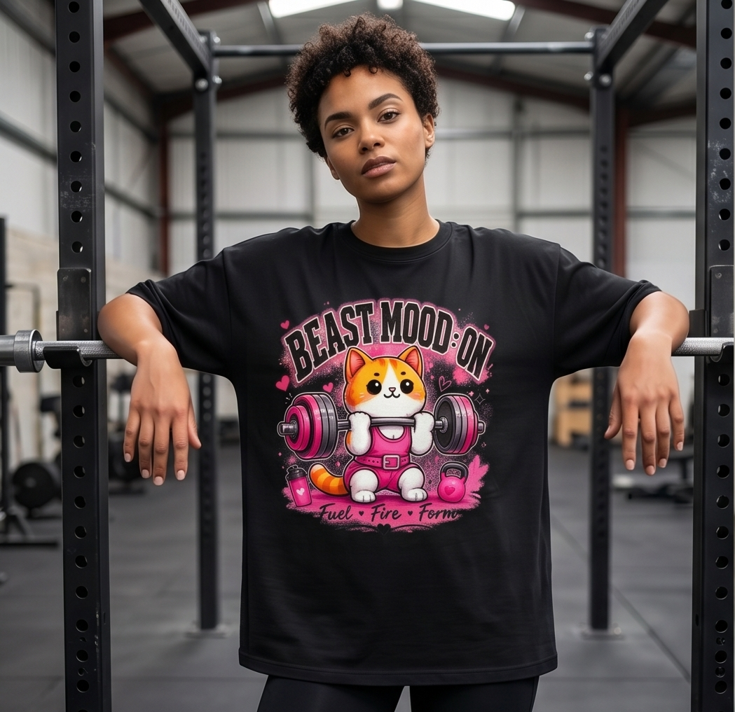 BEAST MOOD ON WOMENS OVERSIZED TEE