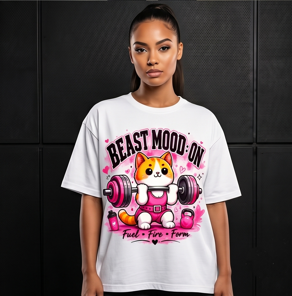 BEAST MOOD ON WOMENS OVERSIZED TEE