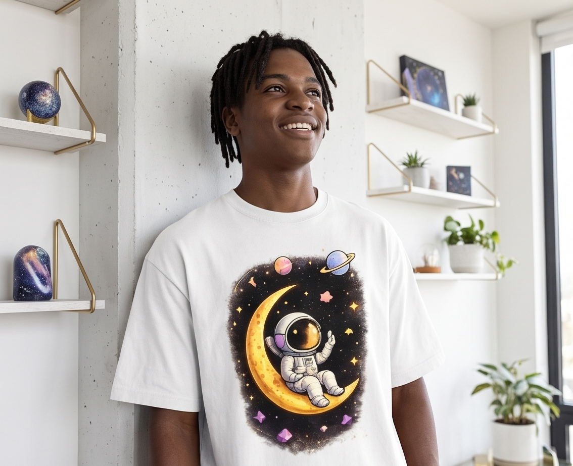 Heavyweight Oversized Graphic T-Shirt - Cosmic Edition