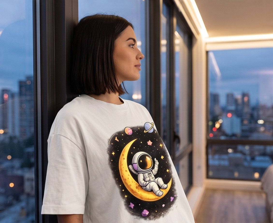 Heavyweight Oversized Graphic T-Shirt - Cosmic Edition
