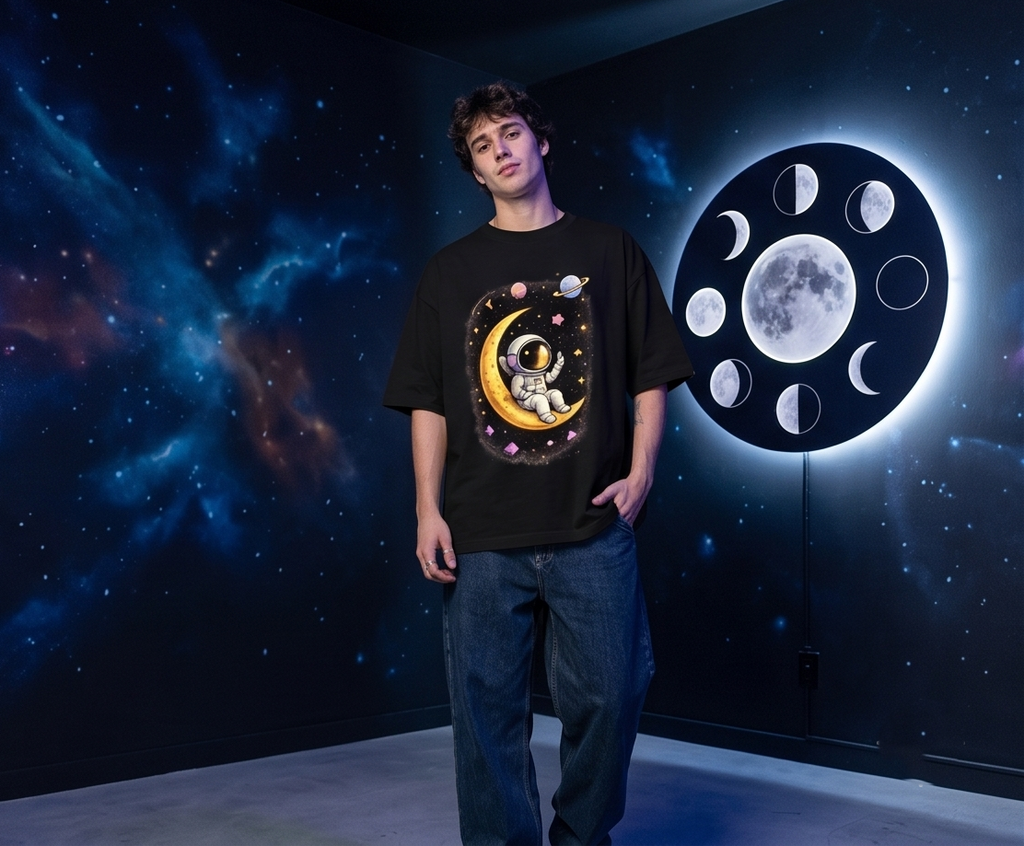 Heavyweight Oversized Graphic T-Shirt - Cosmic Edition