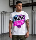 NEVER SETTLE OVERSIZED GRAPHIC TEE